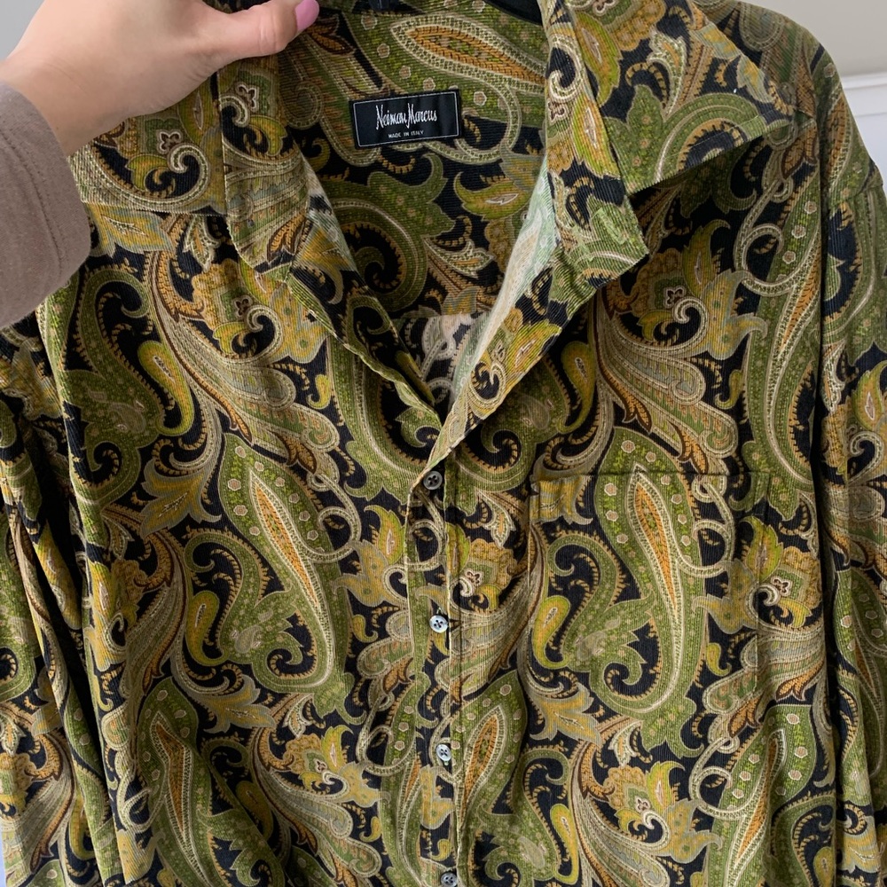 Italian Suede Button Down